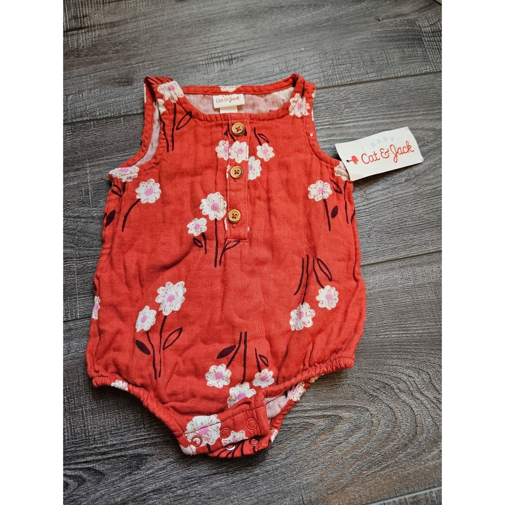 Cat and jack baby girl romper 0-3 mos